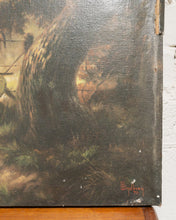 Load image into Gallery viewer, LANDSCAPE RECREATION OIL ON CANVAS painting BY MARIE MCBRIDE AFTER WINDBERG unframed