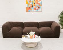 Load image into Gallery viewer, Gianna Sectional 3 Piece in Chocolate Brown