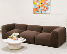 Load image into Gallery viewer, Gianna Sectional 3 Piece in Chocolate Brown