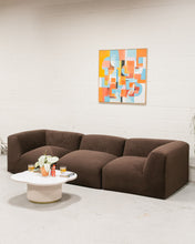 Load image into Gallery viewer, Gianna Sectional 3 Piece in Chocolate Brown