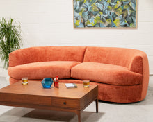 Load image into Gallery viewer, Charlotte Sofa in Rust Velvet