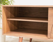 Load image into Gallery viewer, Four Panel Low Profile Scandinavian Credenza