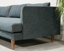 Load image into Gallery viewer, Elisa Blue Sectional Sofa with Chaise left facing