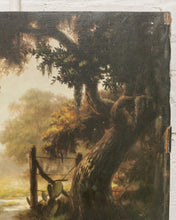 Load image into Gallery viewer, LANDSCAPE RECREATION OIL ON CANVAS painting BY MARIE MCBRIDE AFTER WINDBERG unframed