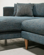 Load image into Gallery viewer, Elisa Blue Sectional Sofa with Chaise left facing
