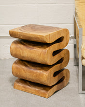 Load image into Gallery viewer, Solid Wood Snake Side Table