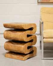 Load image into Gallery viewer, Solid Wood Snake Side Table