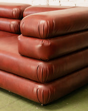 Load image into Gallery viewer, Elodie 2 Piece Modular Loveseat in Brown Leather