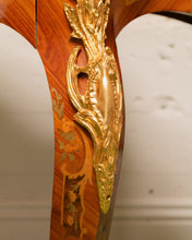 Load image into Gallery viewer, 1900s French Louis XV Boulle' Style Inlaid Wood Table With Gilt Ormolu Mount