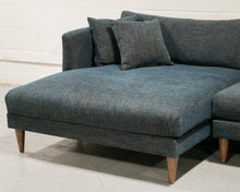 Load image into Gallery viewer, Elisa Blue Sectional Sofa with Chaise left facing