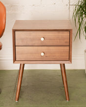 Load image into Gallery viewer, Mobi Nightstand with Brass Hardware