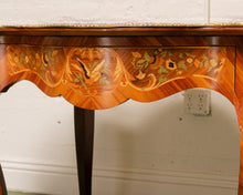 Load image into Gallery viewer, 1900s French Louis XV Boulle' Style Inlaid Wood Table With Gilt Ormolu Mount