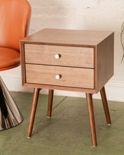 Load image into Gallery viewer, Mobi Nightstand with Brass Hardware