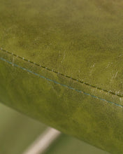 Load image into Gallery viewer, Walnut Wood Rattan Green Dining Chair