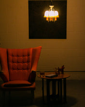 Load image into Gallery viewer, Riddle Art Deco 5 Candle Chandelier