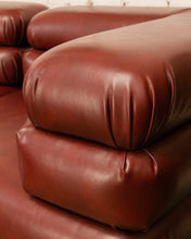 Load image into Gallery viewer, Elodie 2 Piece Modular Loveseat in Brown Leather