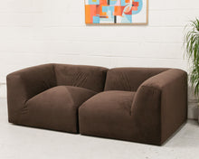 Load image into Gallery viewer, Gianna Loveseat in Chocolate Brown