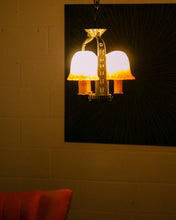 Load image into Gallery viewer, Riddle Art Deco 5 Candle Chandelier