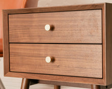 Load image into Gallery viewer, Mobi Nightstand with Brass Hardware