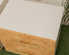 Load image into Gallery viewer, Faux Burl 2 Drawer Nightstand