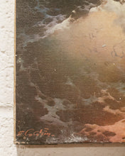 Load image into Gallery viewer, Boat and Gulls on Ocean Waves Print