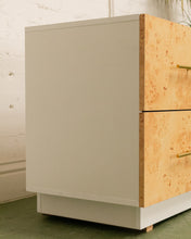 Load image into Gallery viewer, Faux Burl 2 Drawer Nightstand