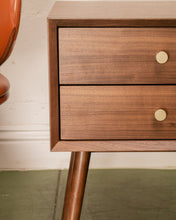Load image into Gallery viewer, Mobi Nightstand with Brass Hardware