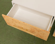 Load image into Gallery viewer, Faux Burl 2 Drawer Nightstand