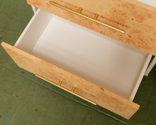 Load image into Gallery viewer, Faux Burl 2 Drawer Nightstand