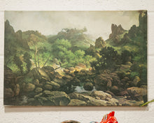 Load image into Gallery viewer, Mountain Lush Landscape Oil Painting