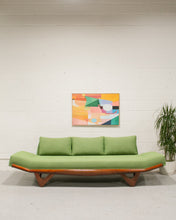 Load image into Gallery viewer, Adrian Pearsall Style Gondola Armless Sofa in Green
