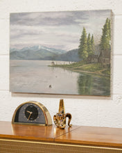 Load image into Gallery viewer, Docked Boat on Lake Painting