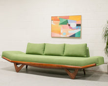 Load image into Gallery viewer, Adrian Pearsall Style Gondola Armless Sofa in Green