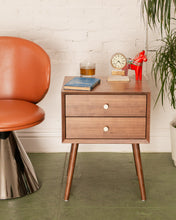 Load image into Gallery viewer, Mobi Nightstand with Brass Hardware