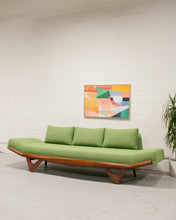 Load image into Gallery viewer, Adrian Pearsall Style Gondola Armless Sofa in Green