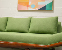 Load image into Gallery viewer, Adrian Pearsall Style Gondola Armless Sofa in Green