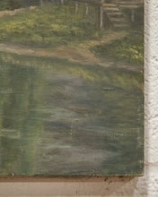 Load image into Gallery viewer, Docked Boat on Lake Painting