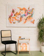 Load image into Gallery viewer, Pink Turquoise Browns Abstract Contemporary