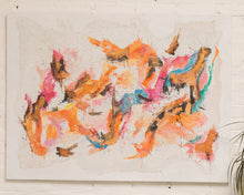 Load image into Gallery viewer, Pink Turquoise Browns Abstract Contemporary