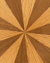 Load image into Gallery viewer, Round Two Toned Wood Side Table