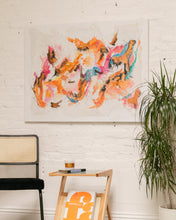 Load image into Gallery viewer, Pink Turquoise Browns Abstract Contemporary