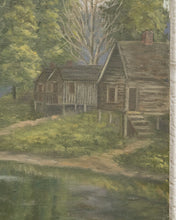 Load image into Gallery viewer, Docked Boat on Lake Painting