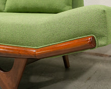 Load image into Gallery viewer, Adrian Pearsall Style Gondola Armless Sofa in Green