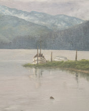 Load image into Gallery viewer, Docked Boat on Lake Painting