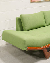 Load image into Gallery viewer, Adrian Pearsall Style Gondola Armless Sofa in Green