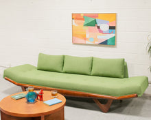 Load image into Gallery viewer, Adrian Pearsall Style Gondola Armless Sofa in Green
