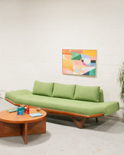Load image into Gallery viewer, Adrian Pearsall Style Gondola Armless Sofa in Green