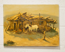 Load image into Gallery viewer, Barnyard Horse Oil Painting