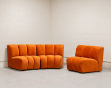 Load image into Gallery viewer, Burnt Orange Chic Circle Sofa