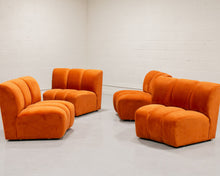 Load image into Gallery viewer, Burnt Orange Chic Circle Sofa